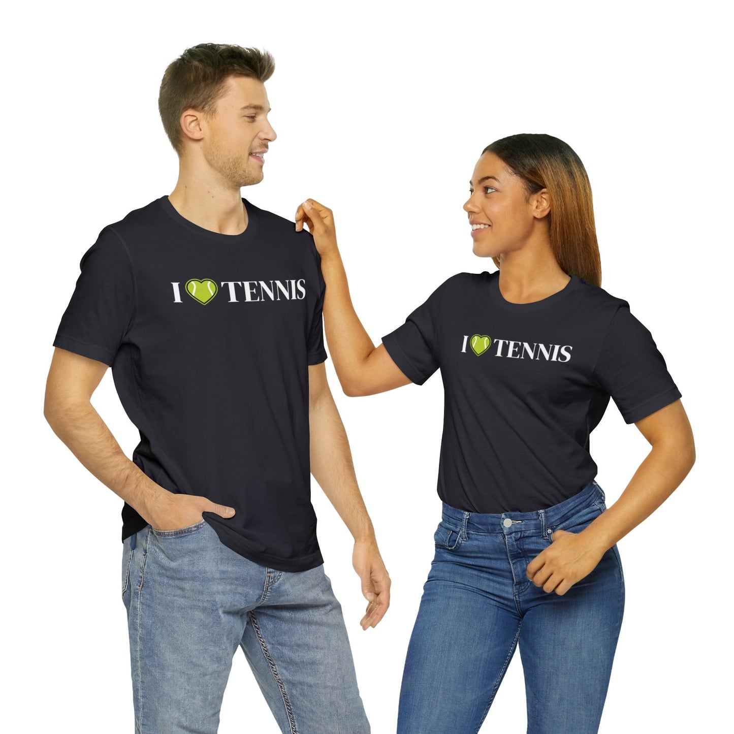 I Love Tennis Unisex Jersey Short Sleeve Tee