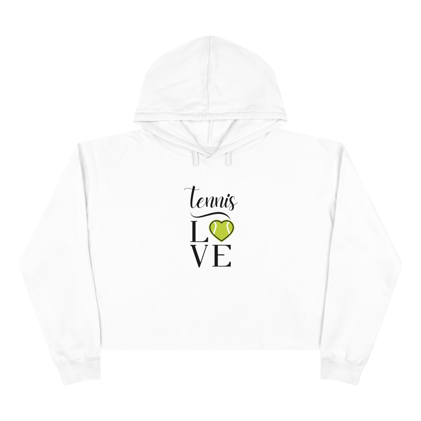 Tennis Love Crop Hoodie