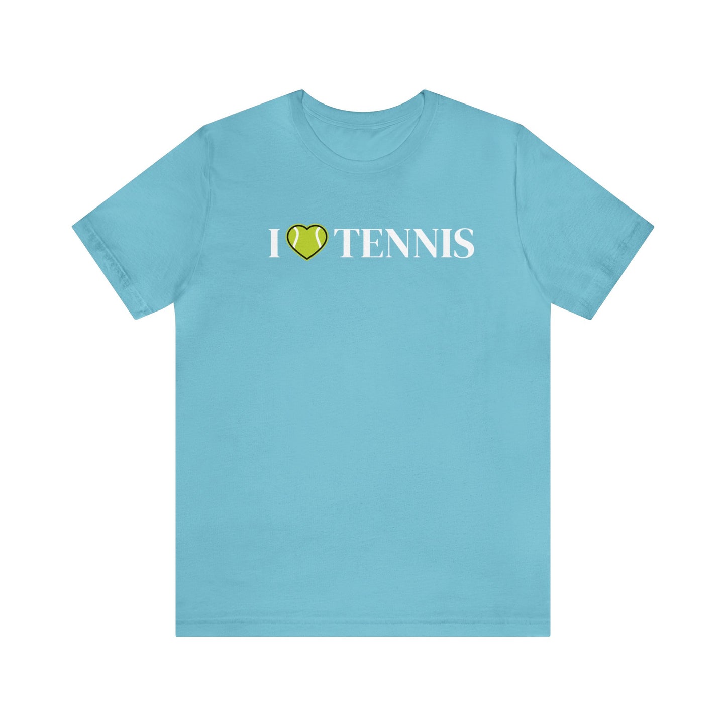 I Love Tennis Unisex Jersey Short Sleeve Tee