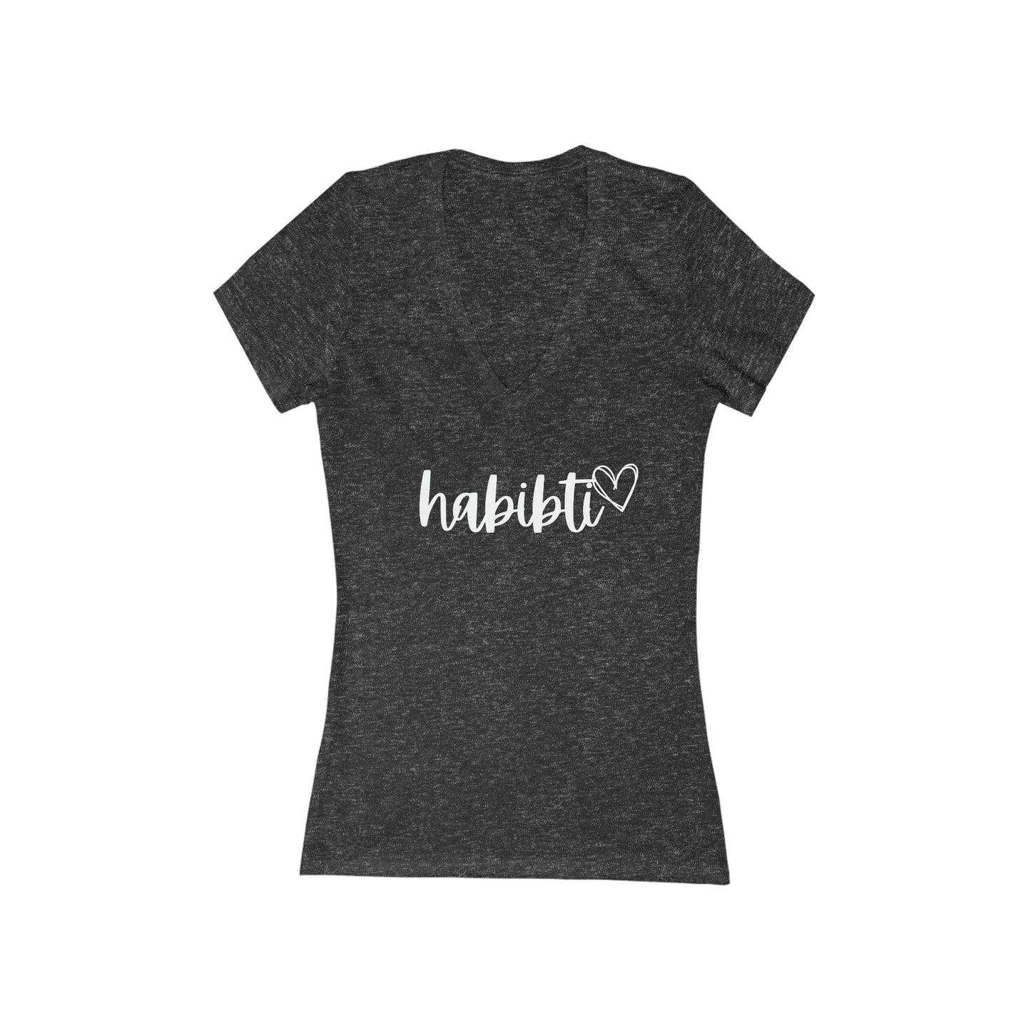 Habibti Women's Jersey Short Sleeve Deep V-Neck Tee