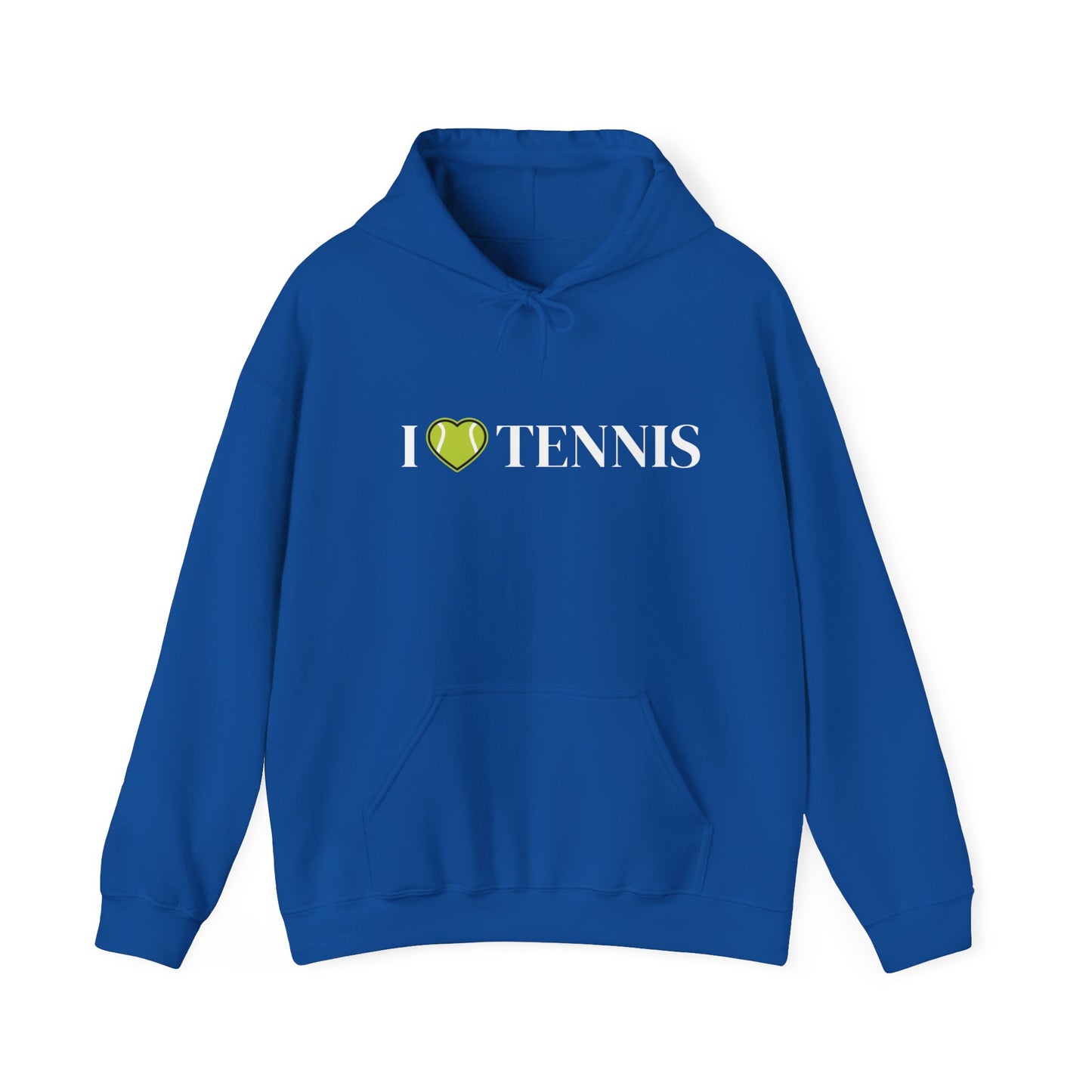 I Love Tennis Unisex Heavy Blend™ Hooded Sweatshirt