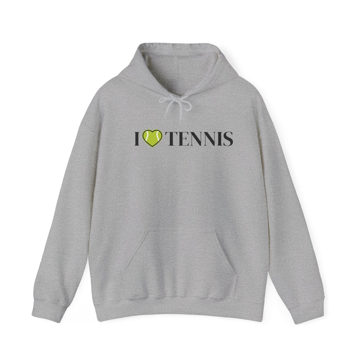 I Love Tennis Unisex Heavy Blend™ Hooded Sweatshirt