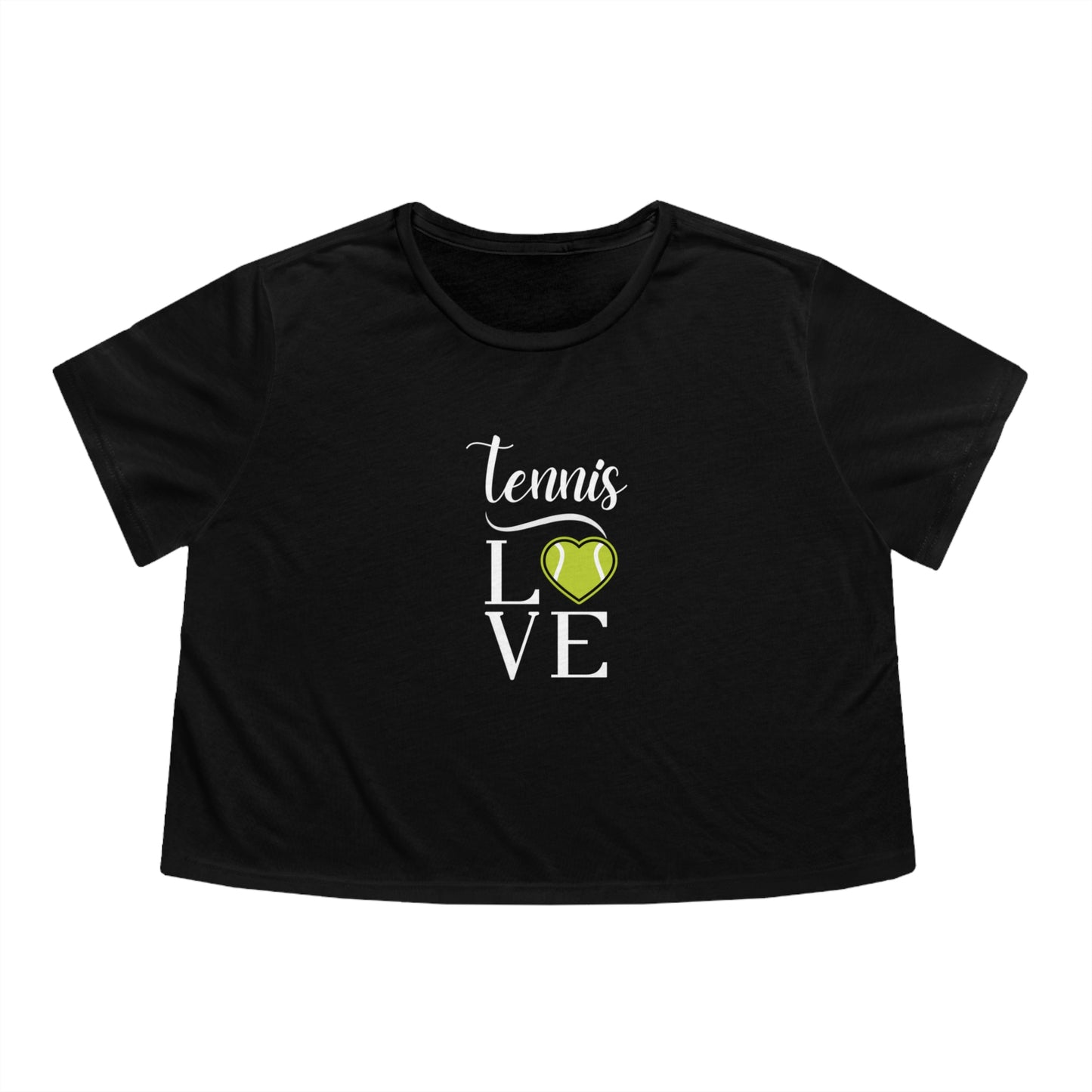 Tennis Love Women's Flowy Cropped Tee