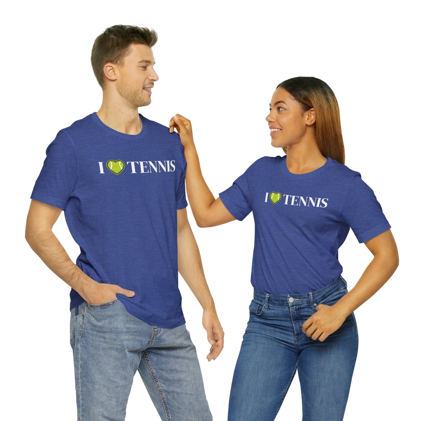 I Love Tennis Unisex Jersey Short Sleeve Tee