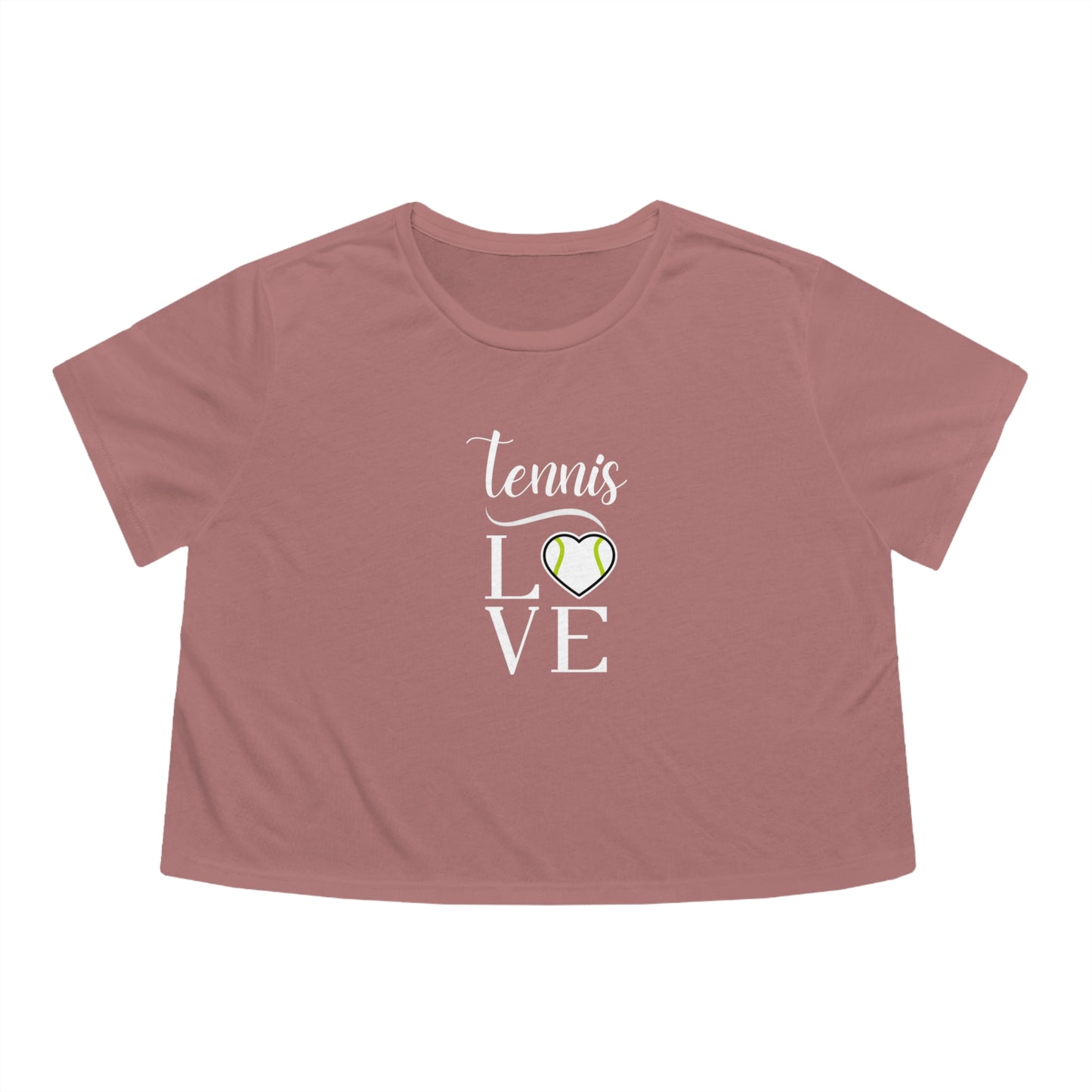 Tennis Love Women's Flowy Cropped Tee