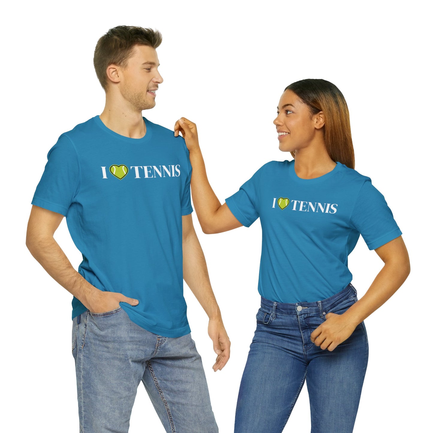 I Love Tennis Unisex Jersey Short Sleeve Tee